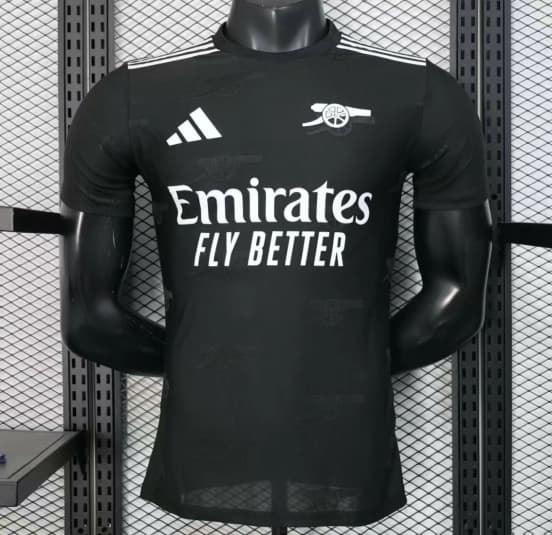 Player Version 25/26 Arsenal Black Pre-Match Jersey — Arsenal Football Club