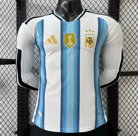 Player Version 2026 Argentina Home Long Sleeve Jersey — jersey