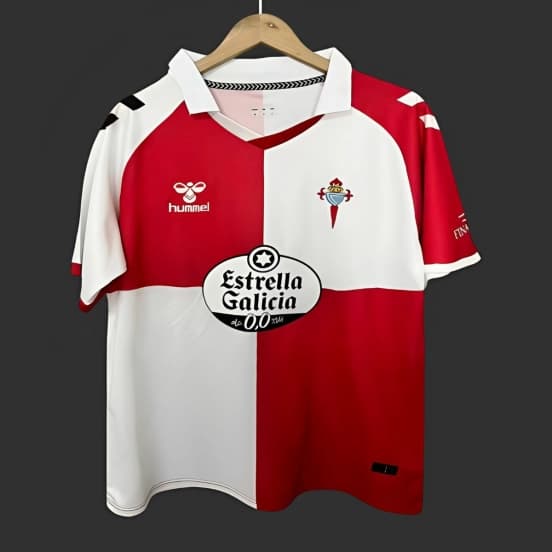 25/26 Celta de Vigo White/Red Vintage Jersey — Real Club Celta de Vigo