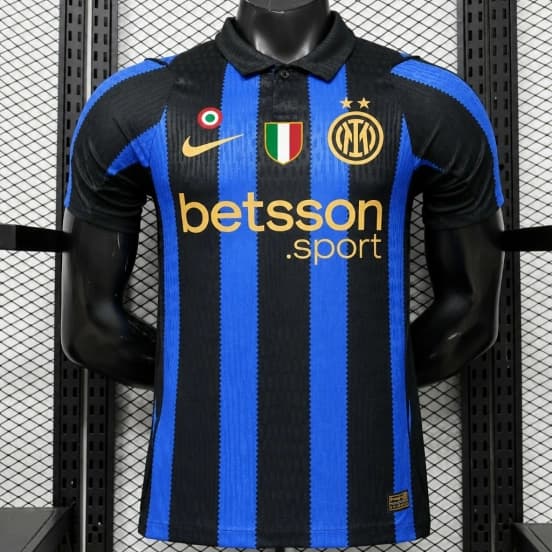 Player Version 26/27 Inter Milan Home Black & Blue  Stripe Jersey — Inter de Milán