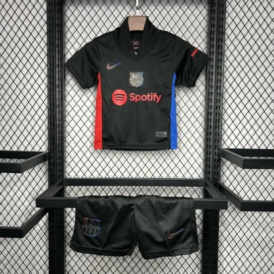 24/25 Kids Barcelona Away Black Jersey — Fútbol Club Barcelona (femenino)