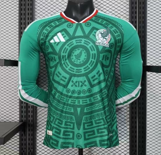 Player Version 2026 Mexico Home Long Sleeve Jersey — jersey