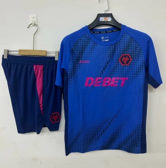 25/26 Wolverhampton Wanderers Training Jersey Blue+ Shorts — Wolverhampton Wanderers Football Club