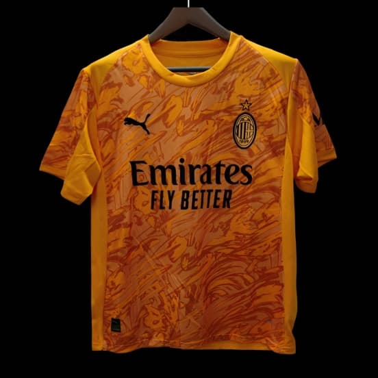 25/26 AC Milan Goalkeeper Third Orange Jersey — Associazione Calcio Milan