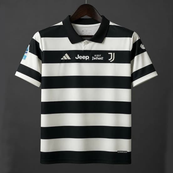 25/26 Juventus Forth Jersey With Serie A Full Sponsor — Juventus de Turín