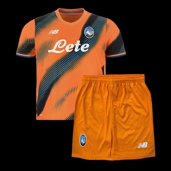 25/26 Kids Atalanta Third Orange Jersey — Atalanta Bergamasca Calcio