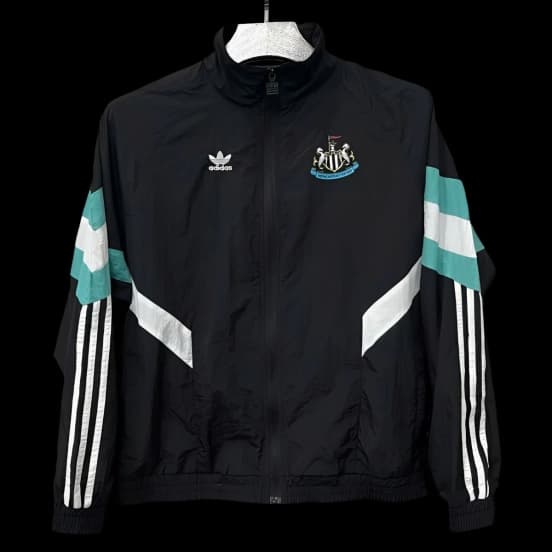 25/26 Newcastle United Black Full Zipper Windbreaker — Newcastle United Football Club