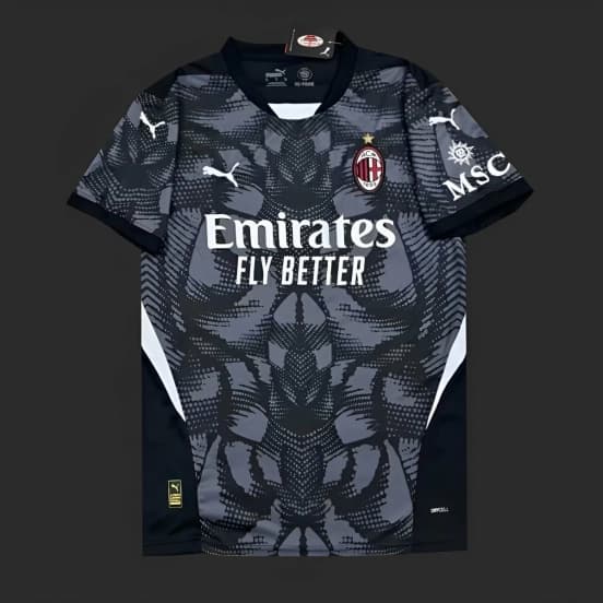 24/25 AC Milan Black Goalkeeper Jersey — Associazione Calcio Milan