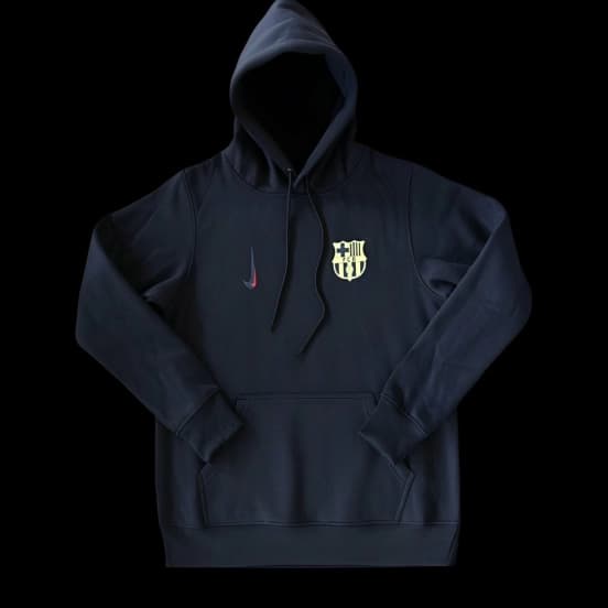 24/25 Barcelona Navy/Red/Black/Beige/Grey Hoodie WIth Black Badge — Fútbol Club Barcelona (femenino)