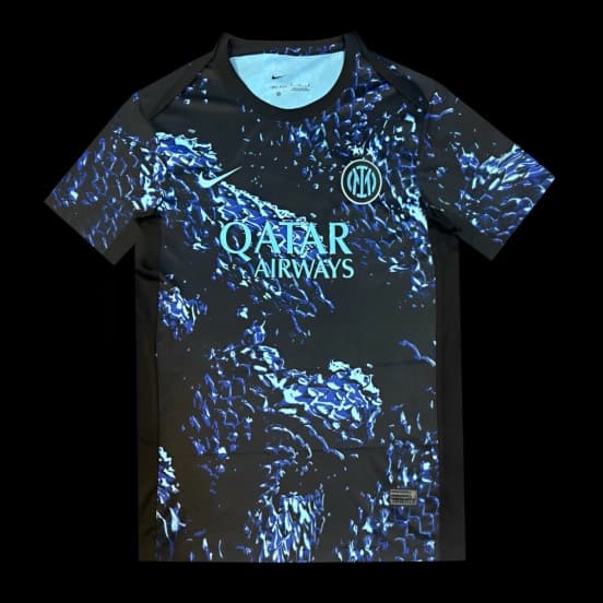 25/26 Inter Milan Black with Blue Snake Pattern Jersey — Inter de Milán