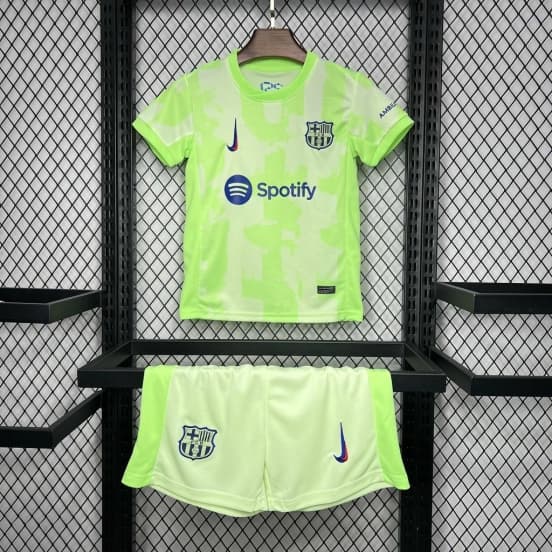 24/25 Kids Barcelona Third Green Jersey — Fútbol Club Barcelona (femenino)