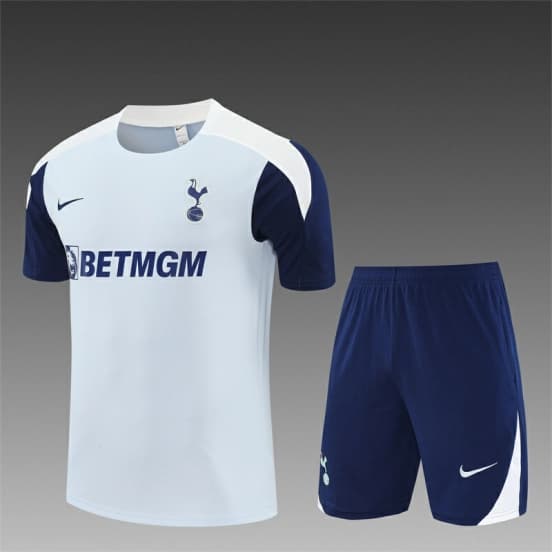 25/26 Tottenham Hotspur Grey with XS Short Sleeve+Soccer Shorts — Tottenham Hotspur Football Club