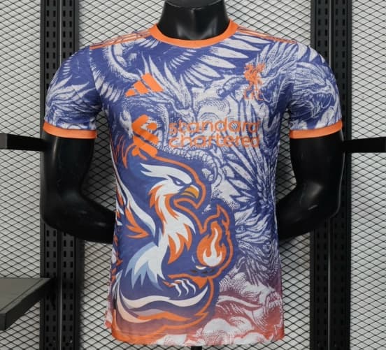 Player Version 25/26 Liverpool Blue with Orange Flaming Bird Special Jersey — Liverpool Football Club
