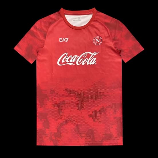 25/26 Napoli Red Pre-Match Jersey — SSC Napoli