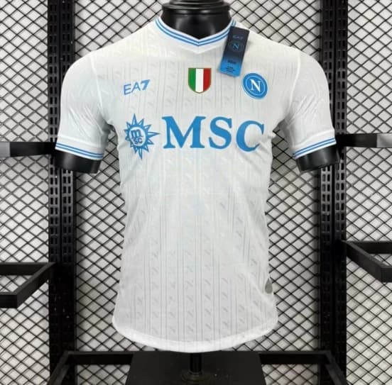 Player Version 25/26 SSC Napoli Champion Away White Jersey — SSC Napoli