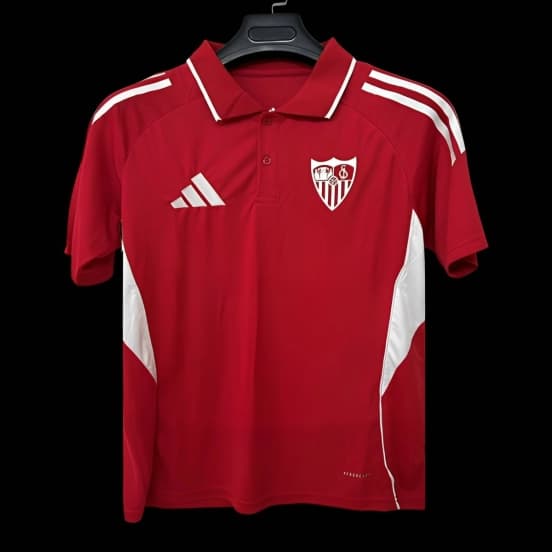 25/26 Sevilla Red POLO Jersey — Sevilla Fútbol Club