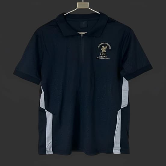 25/26 Liverpool Istanbul 2005 Print Polo Black Jersey — Liverpool Football Club