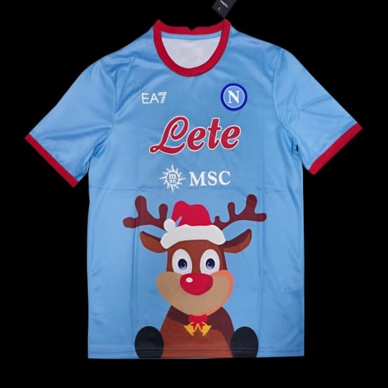 25/26 Napoli Christmas Special Version Blue Jersey — SSC Napoli