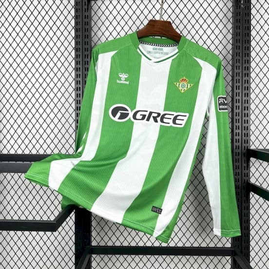 2025/26 Mens Real Betis Home Long Sleeve Jersey — Real Betis Balompié