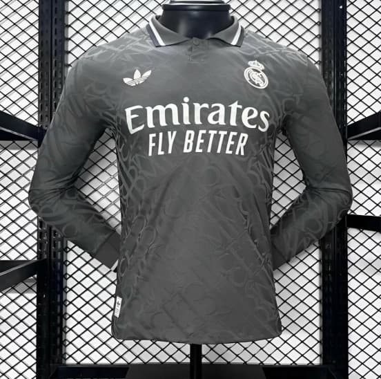 Player Version 24/25 Real Madrid Third Long Sleeve Jersey — jersey