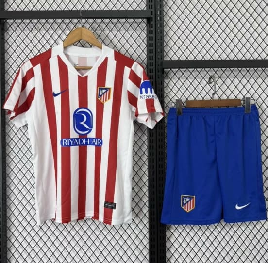 25/26 Kids Atletico Madrid Home Jersey — Club Atlético de Madrid