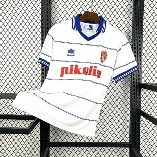 2000/01 Retro Real Zaragoza Home Jersey — jersey