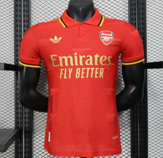 Player Version 25/26 Arsenal Red with Classic Design Jersey — Arsenal Football Club