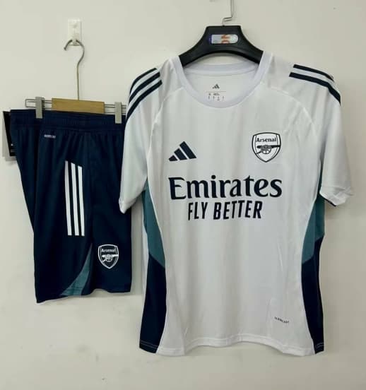 25/26 Arsenal Pre-Match Jersey White+ Shorts — Arsenal Football Club