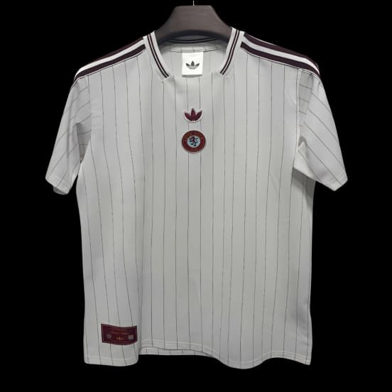 2026 Aston Villa Adidas Terrace Icons White Jersey — Aston Villa Football Club