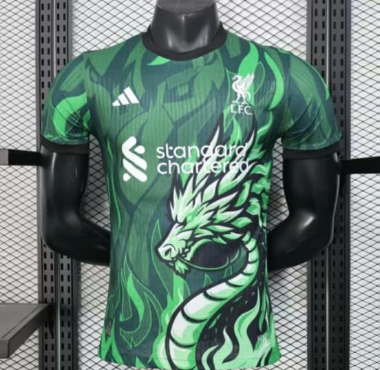 Player Version 25/26 Liverpool Green with Dragon Pattern Jersey — Liverpool Football Club