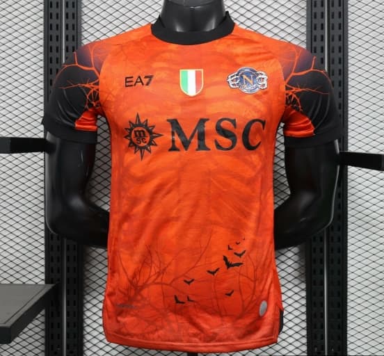 Player Version 25/26 Napoli Halloween Orange Jersey-Glow In Dark — SSC Napoli